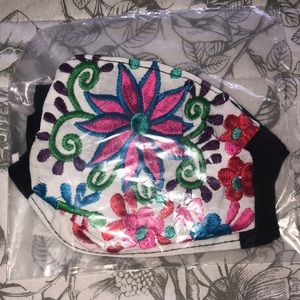 Floral hand crafted mask